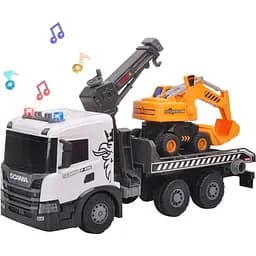 Ігровий набір Techno Drive Автокран SCANIA з екскаватором світло звук 5004KS