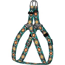 Шлея для собак дрібних порід BronzeDog Urban Орнамент ромби XXS 24-30 см