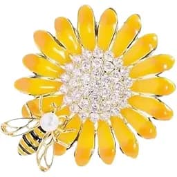 Брошь Цветок и пчела (158511344)