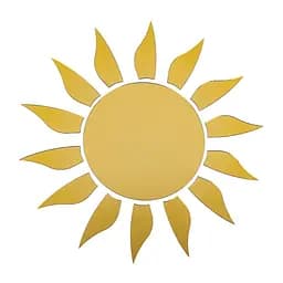Дзеркальний декор акриловий самоклеючий золото,15шт (D) SW-00002502
