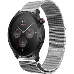 Ремінець 22 мм міланська петля BeWatch для Amazfit GTR 4 Срібний (1020205.4U)
