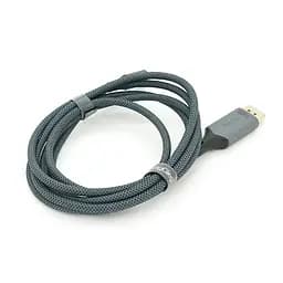 Кабель VEGGIEG V-Z637 Type-C (папа)/Display Port(папа), 8K, 2м, Black-gray - мініатюра 2