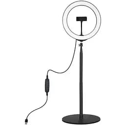 Кольцевая USB LED лампа Puluz PKT3039 10.2+ настольная крепь 140 см