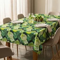 Скатерть Ideia с защитой от пятен хлопок Teflon эффект лайм 140х170 см (8-13477*068)