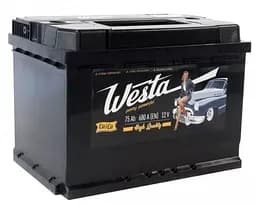 Автомобільний акумулятор Westa 75 Ah / 680 A Pretty Powerful лівий плюс L (1) (-/+) (276x175x190) WPP751