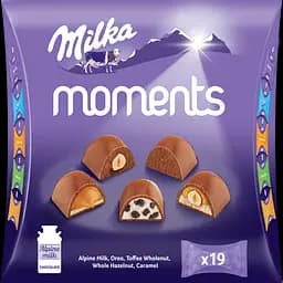 Набір цукерок Milka Moments у молочному шоколаді, 169 г (891706)