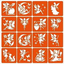 Набор трафаретов для био-тату "Fairies №2" Fresh Tattoo fairies2_simple-16