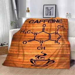 Плед плюшевий на подарунок 3D COFFEINE 160х200 см