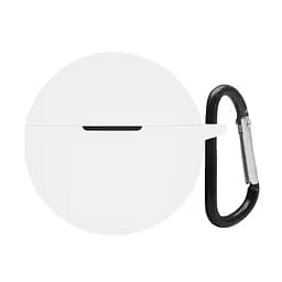 Силіконовий чохол для навушників OPPO Enco Air3i/Air2i, Hang Case, білий, ультратонкий захисний кейс товщиною 2 мм, захист від подряпин, пилу та ударів, компактний, з карабіном для кріплення, ArmorStandart (ARM79945)