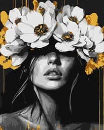 Набор для росписи по номерам Лепестковая гармония, 40x50 см