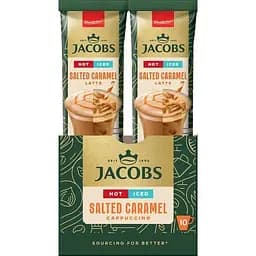 Кавовий напій Jacobs 3 в 1 Iced Latte Salted Caramel 21.3 г х 10 шт.