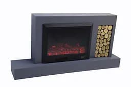 Електричний камін Novela 1500Вт Bluetooth звук потріскування дров Anthracite (10080112) - мініатюра 2