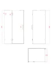 Бічна стінка для кабіни Koer SR SW04-80x200-TR-01 прозоре скло Easy Clean 10 мм, хром KR5389, прозоре, хром - мініатюра 9