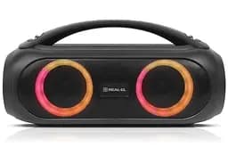 Портативная колонка бумбокс REAL-EL RX745 Boombox 40W Bluetooth TWS, RGB, Black - мініатюра 1