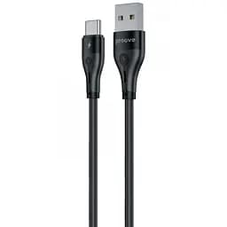 Кабель Proove Soft Silicone USB to Type-C 3A (2m) black
