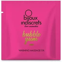 Пробник массажного масла Bijoux Indiscrets Light My Fire - Strawberry Bubblegum (2 мл)