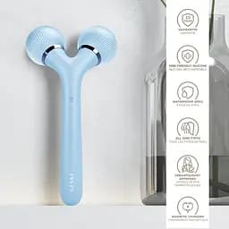 Ролик для обличчя та тіла Geske Sonic Facial & Body Roller електронний звуковий 4 в 1 аквамарин - мініатюра 5