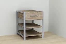 Тумба універсальна Ferrum-decor Вів'єн 1/2 50x41x40 сірий ДСП Дуб Сонома Трюфель 16мм (FRD-104137) - мініатюра 4