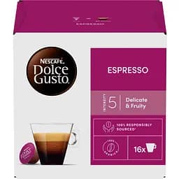 Уцінка. Кава в капсулах NESCAFE Dolce Gusto Espresso 16 шт. 88 г 