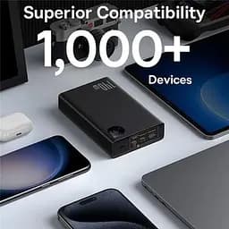 Батарея універсальна Baseus Adaman Metal Digital Display 24000mAh 140W, Black (P10021508113-00) (P10021507112-02 / P10021508113-00) - мініатюра 7