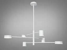 Люстра LED Diasha D302-6WH, 30Вт, 4100K, біла, світлодіодна, для коридору, вітальні, спальні, кухні - мініатюра 3