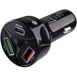 ЗУ для авто 55 ватт 3 порта WGS-G35Y-PD адаптер в прикуриватель QC3.0