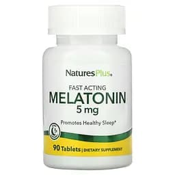 Мелатонін Natures Plus Fast Acting Melatonin 5 мг швидкодіючий 90 таблеток
