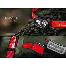 Ліхтар налобний Fenix HP12R-TRd червоний - мініатюра 14