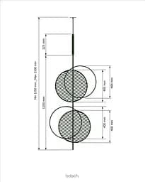 Підвісний стельовий світильник Babich Studio Mid L2 Black (RAL 9005) - мініатюра 4