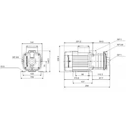 Поверхневий насос Grundfos CM 3-2 A-R-A-E-AQQE C-A-A-N (96807022) - мініатюра 2