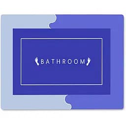 Суперпоглинаючий килимок у ванну Stenson прямокутний 150х120 см фіолетовий (35815)