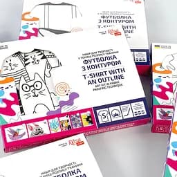 Футболка-розмальовка, Котики , бавовна 100%, розмір S, ROSA Talent - мініатюра 4