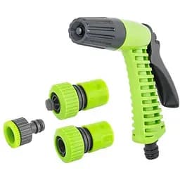 Набір для поливу Mastertool 92-9340 1 пістолет x 1 адаптер x 2 конектори (у наборі 4 шт.)
