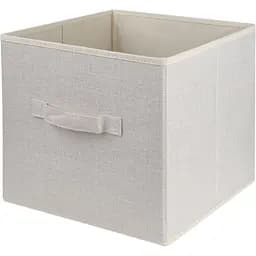 Ящик для хранения МВМ My Home 28x28х28 см кремовый (TH-08CREAM)