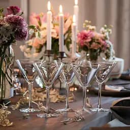 Набір келихів для мартіні TS Kitchen 6 штук по 190 мл прозорий  HP563