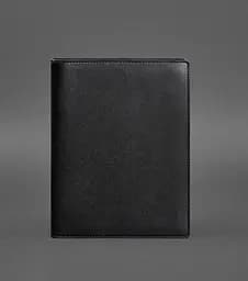 Шкіряний блокнот на сегрегаторі (м'яка обкладинка на кільцях) 13.0 чорний