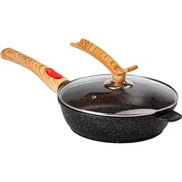 Сковорода універсальна MGC алюмінієва 24 см зі знімною ручкою, чорний MGC HP-4-463B