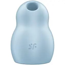Вакуумный стимулятор клитора с вибрацией Satisfyer Pro To Go 1 голубой