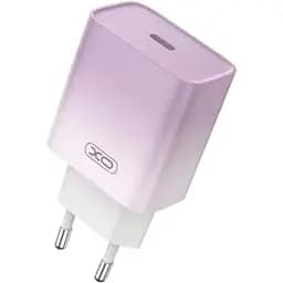 Зарядний пристрій XO CE18 fasr charger Type-C PD/QC 30W Violet