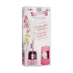 Подарочный набор Sweet Home: Аромадиффузор Орхидея и ваниль, 100 мл + свеча, 135 г