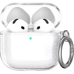 Чехол AhaStyle Silicone Case для Apple AirPods 4 Transparent Glitter (CP-WG164-CGR) [133822]