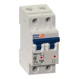 Выключатель автоматический ВМ 63-2Х-С-32А УХЛЗ (КЕАЗ) OptiDin 6кА (уп. 6 шт.) ОРИГИНАЛ