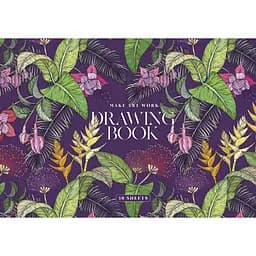 Альбом для малювання Школярик Квіти клеєний блок А4 30 аркушів (PB-GB-030-430)