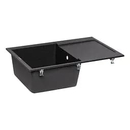 Кухонна мийка Lidz 790x495/230 GRF-13 (LIDZGRF13790495230), Графит - мініатюра 4