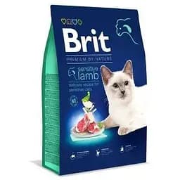 Сухой корм Brit Premium Cat by Nature Sensitive для кошек с чувствительным пищеварением с ягненком 8 кг