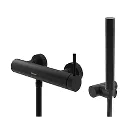 Смеситель для душа Kohlman Axel black настенный KPL-QW120AB Черный матовый