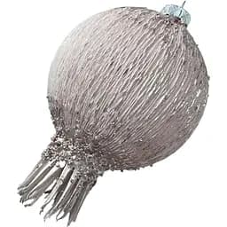 Ялинкова іграшка Dashuri Гранат 8 см зі срібною поталлю, пудра 24190302