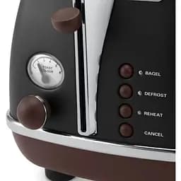 Тостер DeLonghi CTOV 2103 BK Icona Vintage (00000011400) - мініатюра 4