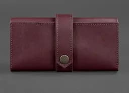 Кожаное женское портмоне 3.0 бордовое Krast