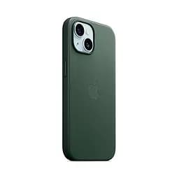 Чехол для Apple iPhone 15 Plus, FineWoven Case with MagSafe, зеленый, защитная накладка из материала FineWoven, противоударный, для iPhone, защита всего корпуса, поддержка беспроводной зарядки и MagSafe, (ARM71978) - мініатюра 2